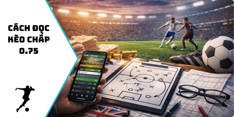 cách đọc kèo chấp 0.75